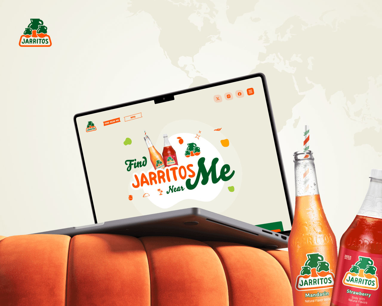 Jarritos store-locator composition