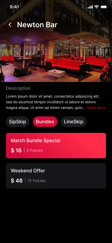 SipSkip venue bundles