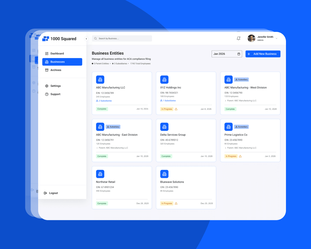 Thousand Squared compliance-platform composition