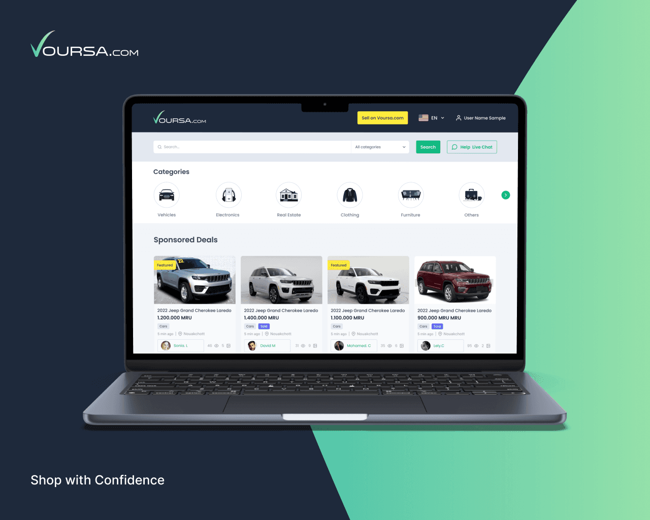 Voursa marketplace composition