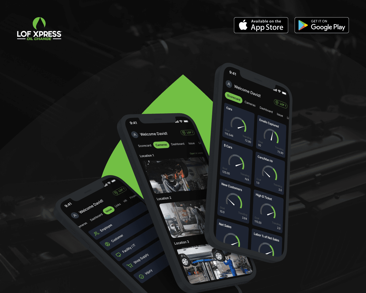 LOF Xpress mobile product composition