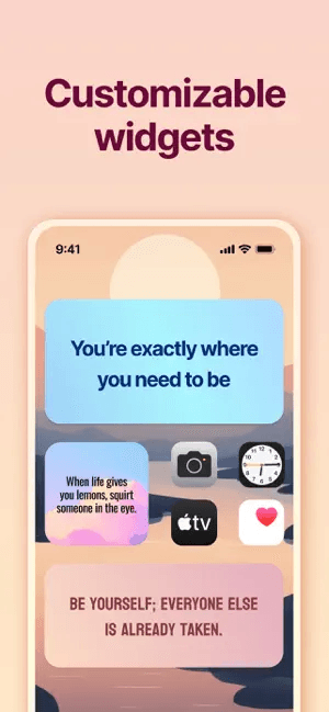 Optimism customizable widgets