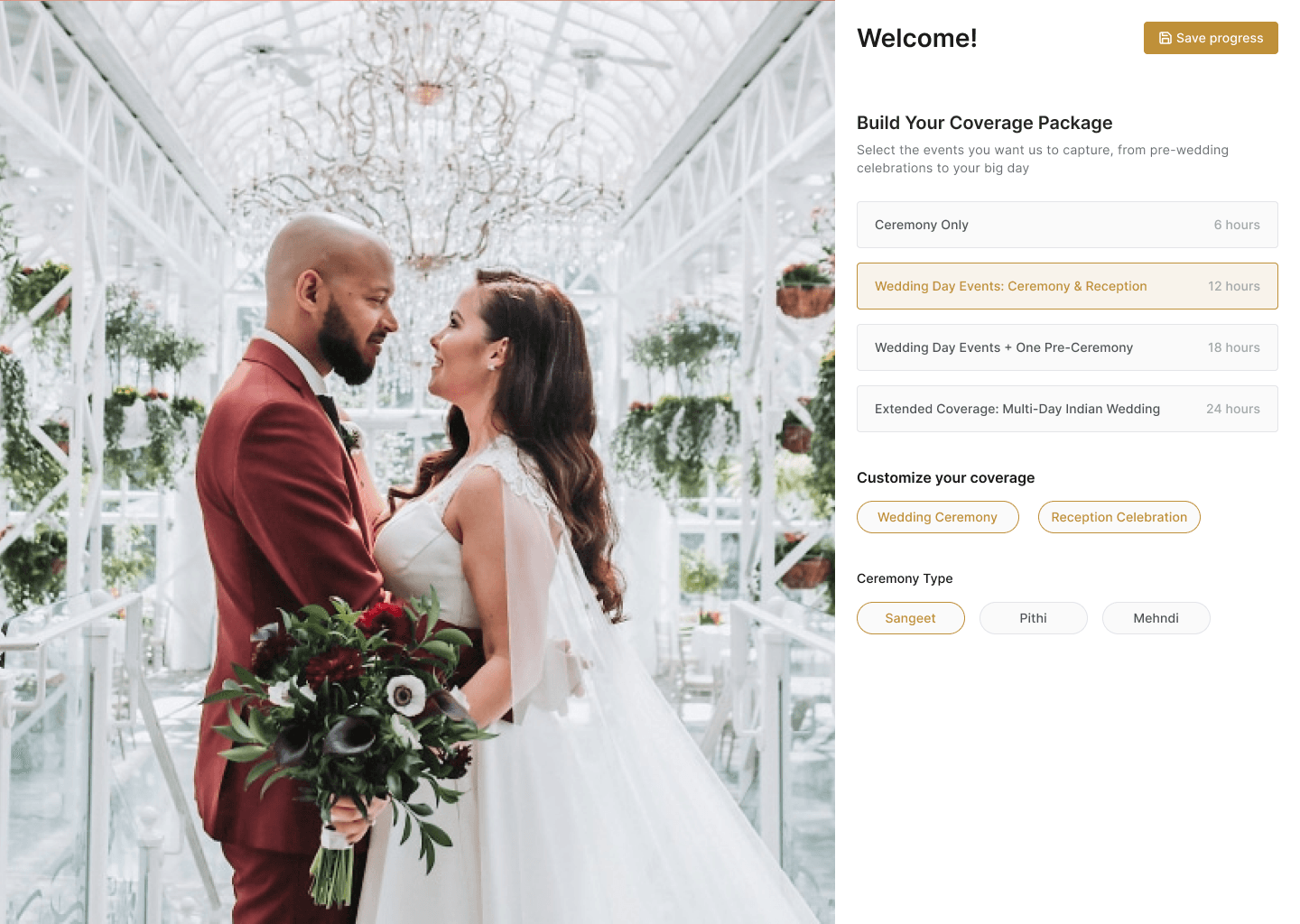 Package Builder coverage selection