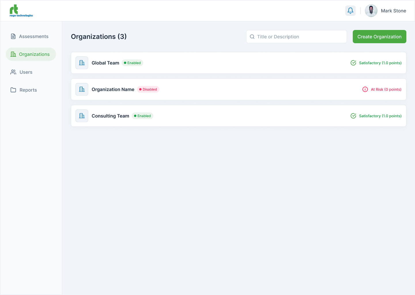 RageTech organization management