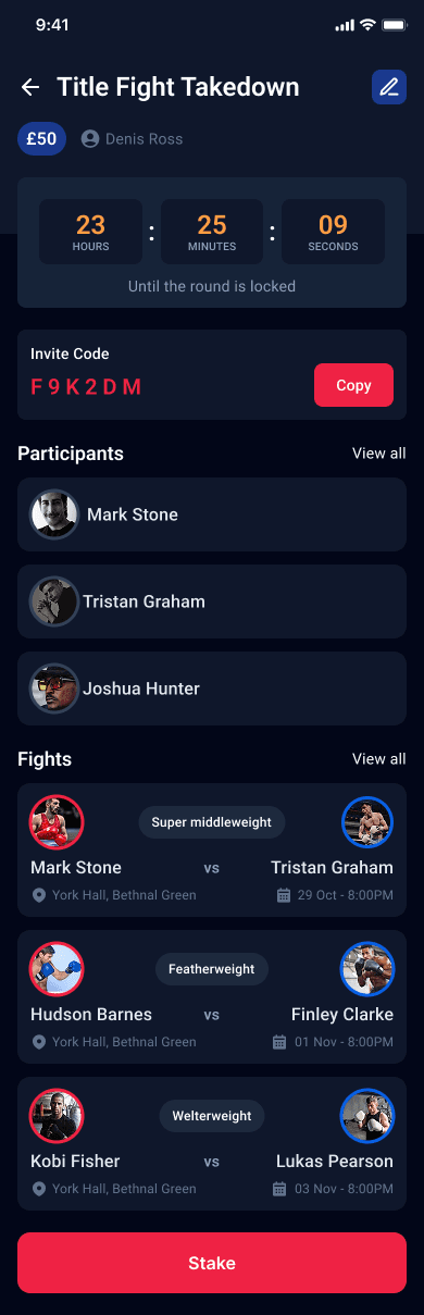 Round4Pound pool detail