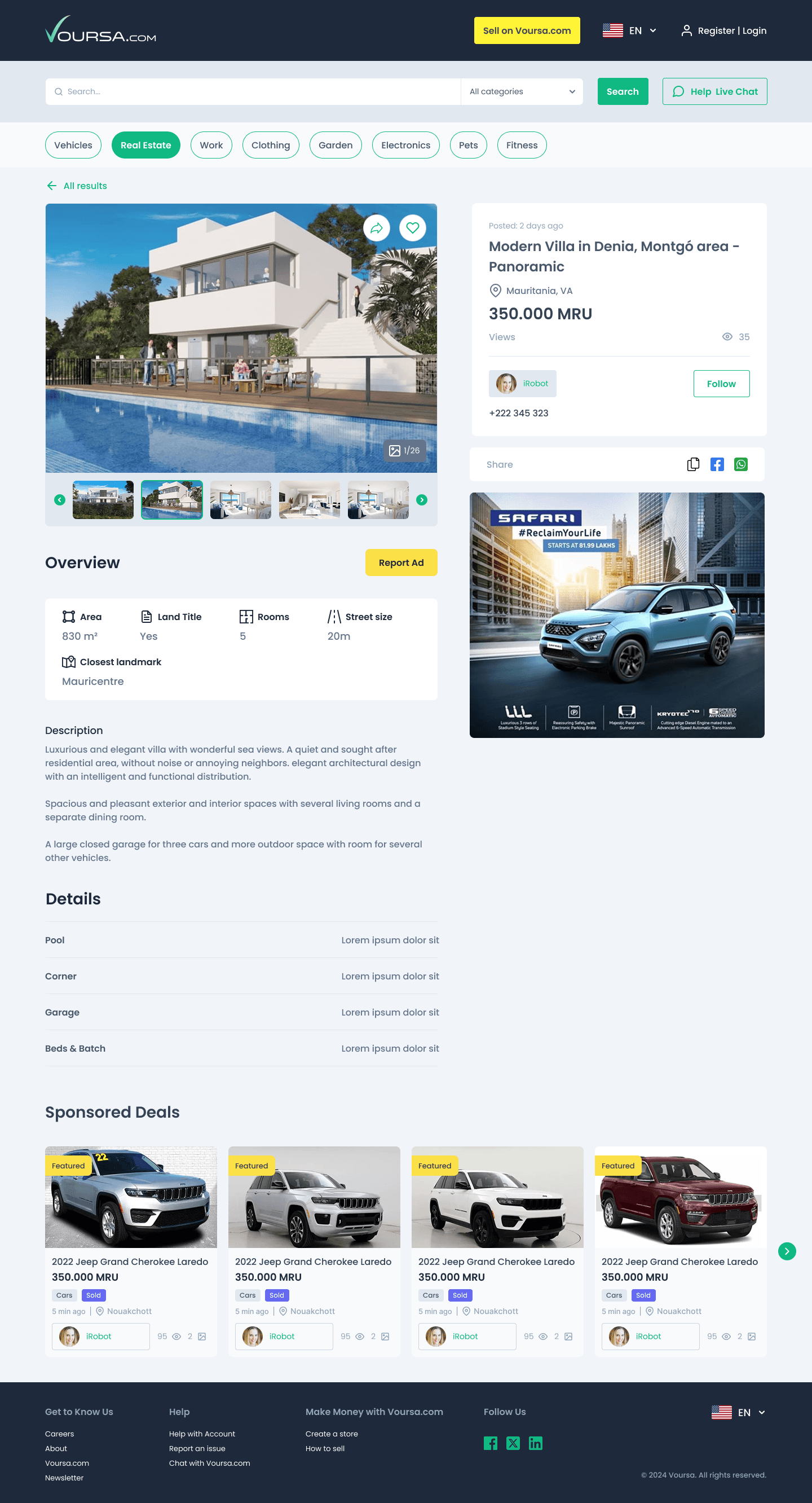 Voursa property listing